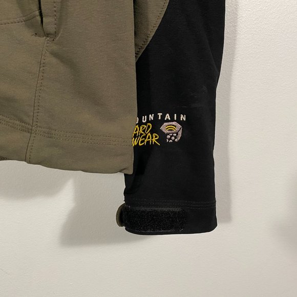 Mountain Hardwear Offwidth Soft Shell Full zip jacket olive mens size medium - Picture 3 of 7